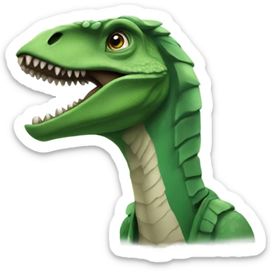 green velociraptor that is entrepreneurial and that says Fullness Global sticker