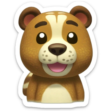 tom nook animal crossing sticker