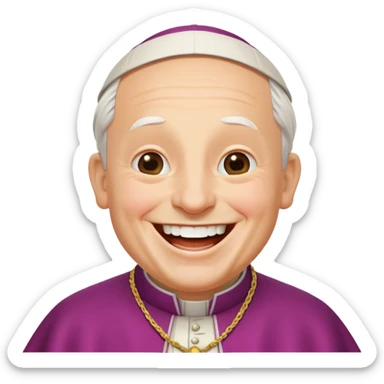 Pope Leo  laughing sticker