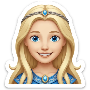 Norse goddess Nana, personification of joy, peace, and happiness  sticker