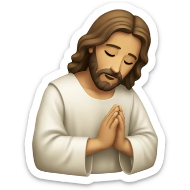 jesus christ pray sticker