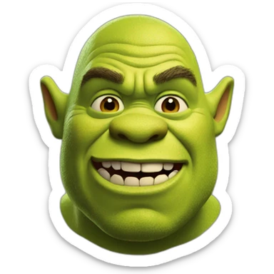 shrek ogre sticker