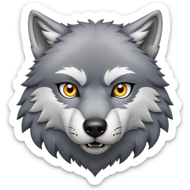 alpha wolf sticker