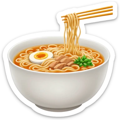fideos ramen sin sopa sticker