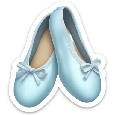 pale blue ballet shoes  sticker