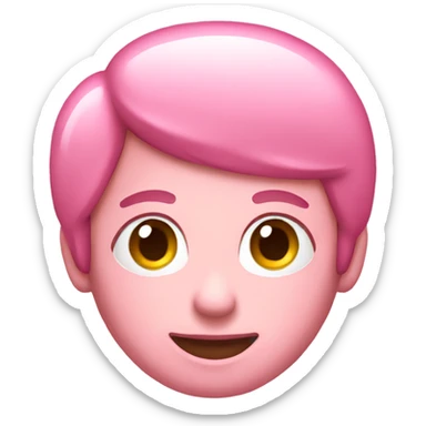 Pink messenger icon sticker