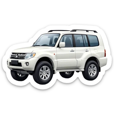 Mitsubishi Pajero - Mitsubishi (Model Year: 2021) (Iconic colour: White) sticker