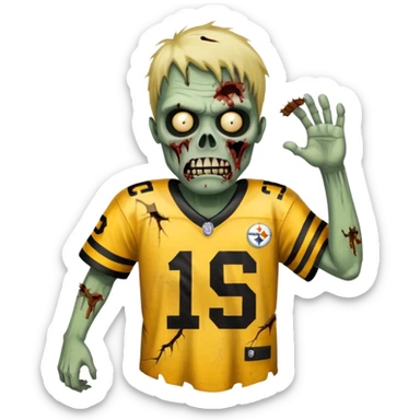 Steelers zombie sticker