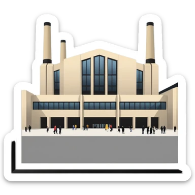 tate modern large exhibition halls sticker