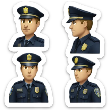 Police municipale  sticker