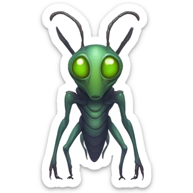 Alien insectoid beast  sticker