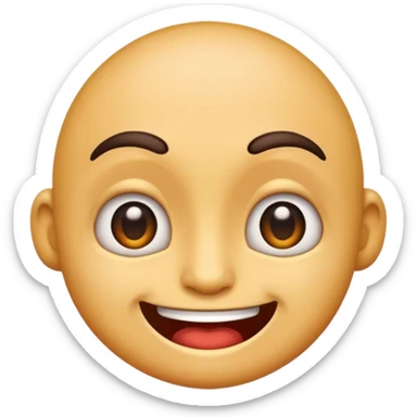 Emoji avec un regard narquois et un petit sourire sadique sticker