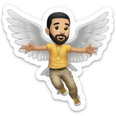 Drake flying over and odor sticker