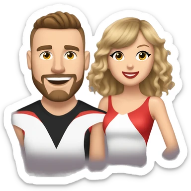 Taylor swift and Travis kelce sticker