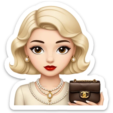 Coco Chanel Girl sticker