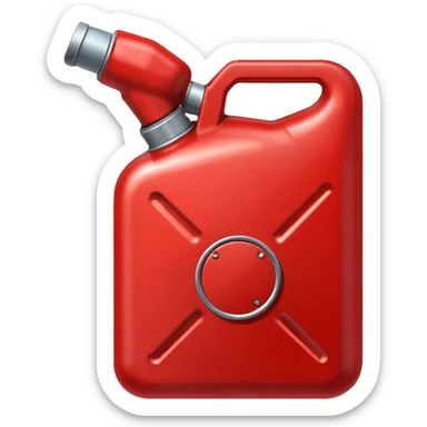 2d red gas can ios emoji sticker