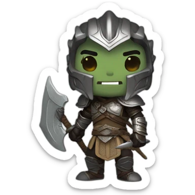 Funko pop dragonborn from Skyrim sticker