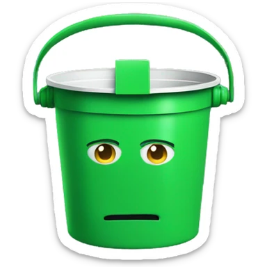 green bucket head sticker