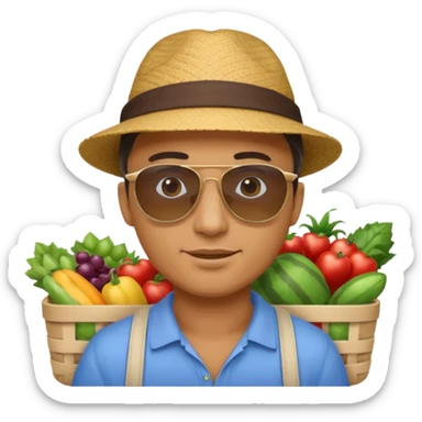 Market Shopper man sticker