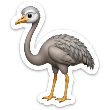 Je voudrai un emoji d'une autruche sticker