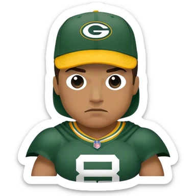 Batman as a Green Bay packers fan sticker