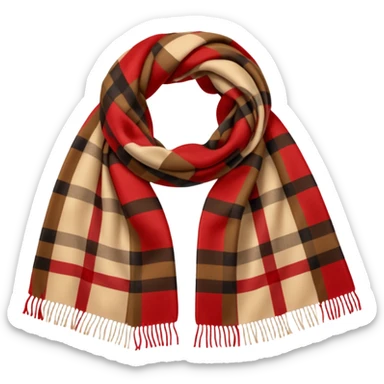 burberry scarf sticker