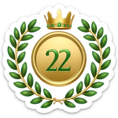 The number that took 22nd place was decorated with an imperial laurel wreath sticker