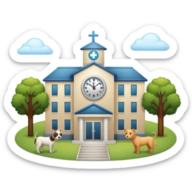 emoji for veterinarium hospital for rare animal - for services sticker