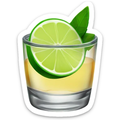 Tequila with a lime  sticker