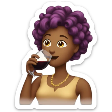 4 wine drinking ladies sticker