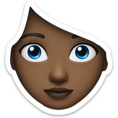 Crea una granjera pelo negro ojos azules piel blanca y un poco gordita  sticker