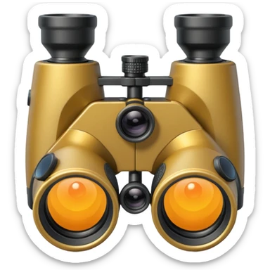 binoculars with large lenses sticker