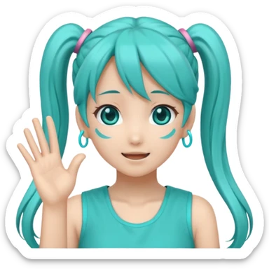 Hatsune Miku Clapping sticker