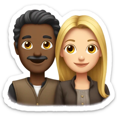 toulouse couple sticker