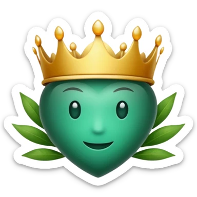 Víbora con corona sticker