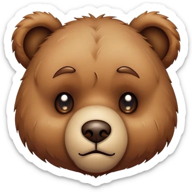Sad teary eyed teddy  sticker