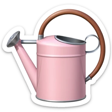 watering can pastel pink  sticker