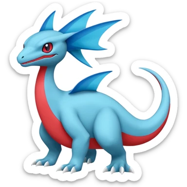 Inteleon-Amaura-Salamence-Pokémon-fusion (full body) sticker