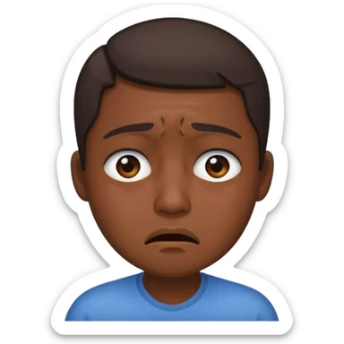 Crying in annoyance sticker