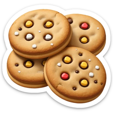 a pair of cookies without Chocolate sticker