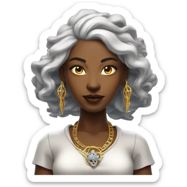 Technomancy Goddess is a mystical being who controls both magic and technology. She can cast spells on technological networks. Her powers blend the ancient art of magic with advanced cybernetics and technology. She can command machines sticker