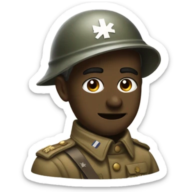 wounded ww1 soldier sticker