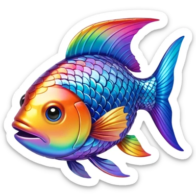 A fish representing im sorry for your loss sticker