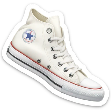 White converse high tops sticker
