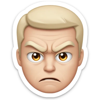 enojado y triste  sticker