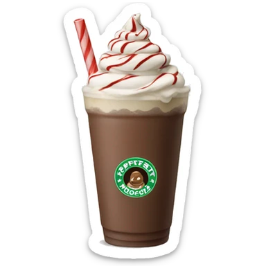 Peppermint mocha frappe  sticker