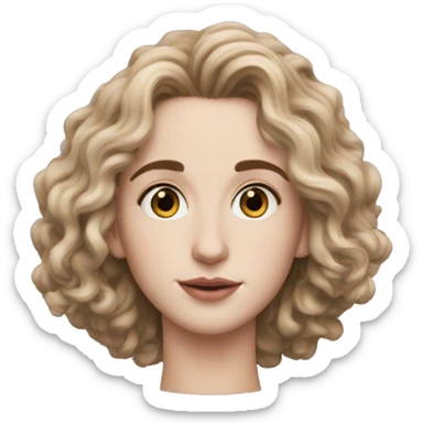 Memoji of Androgyneous Feminine, Artist, Timothee Chalamet sticker