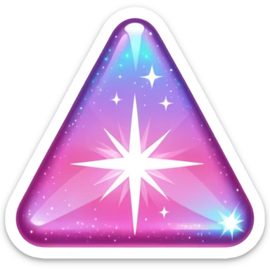 Pink sparkly magic sticker