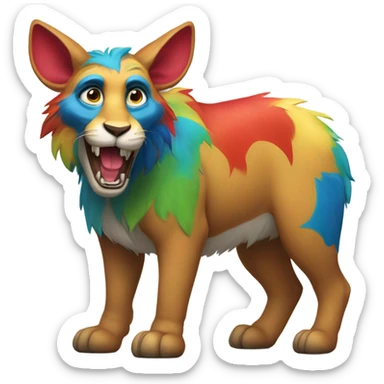 Beast from maggie and the ferocious beast sticker