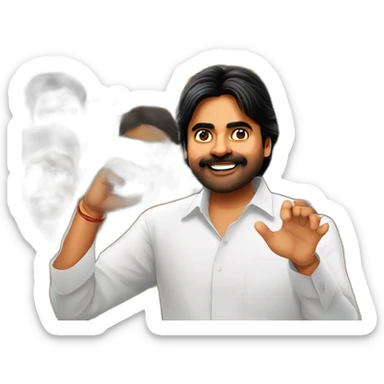 Pawan kalyan like chief minister of andhrapradesh sticker